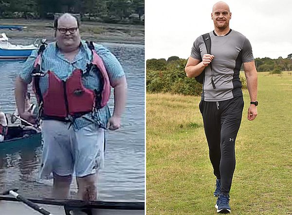Молодой мужчина похудел на 100 кг и превратился в красавца после того, как из-за своего обжорства чуть не лишился ноги | CityTraffic