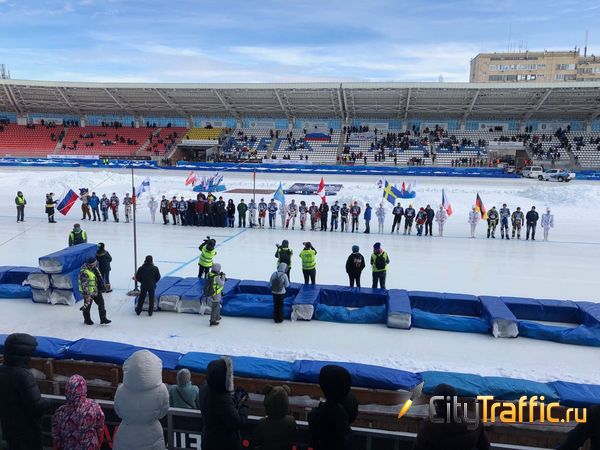 Сборная России одержала победу в командном чемпи­онате мира по мотогонкам на льду: видео 