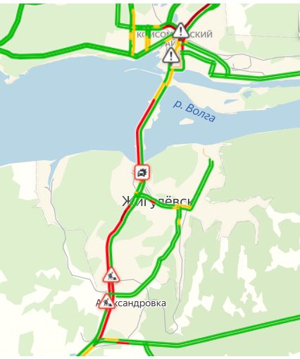 Карта пробок м5 онлайн