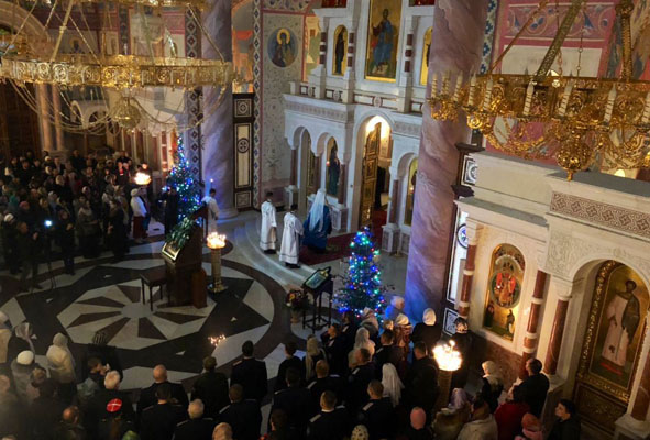 В Софийском соборе Самары Рождество встречали сотни верующих | CityTraffic
