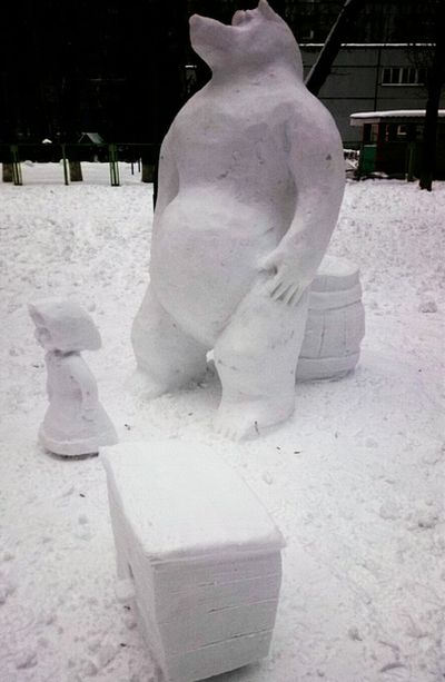 Создатель удивительных снеговиков из Тольятти слепил Машу для Медведя | CityTraffic