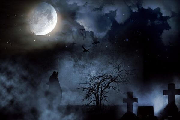 кладбище-ночью