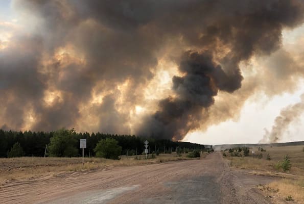 «Удержать огонь в границах, чтоб добить его днем»: Дмитрий Азаров о пожарной обста­новке в Борском районе