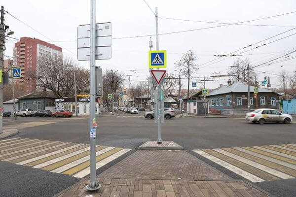 В Самаре появились припод­нятые пешеходные переходы