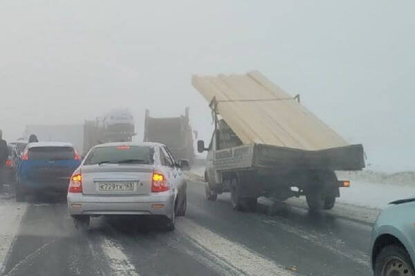 На обводной дороге Тольятти столк­нулись 10 машин