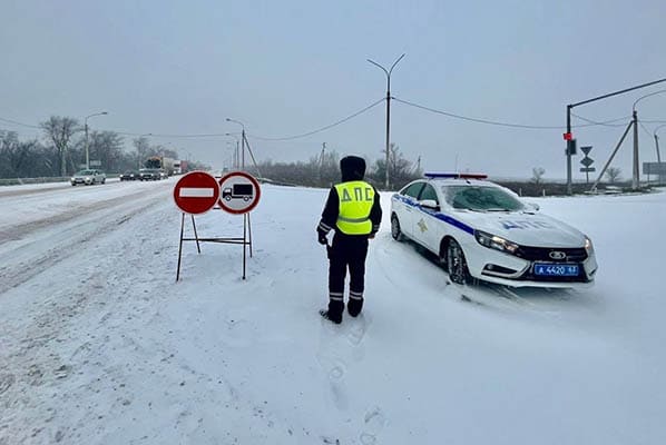 В Самарской области из-за погодных условий для грузовиков закрыли участок трассы М‑5