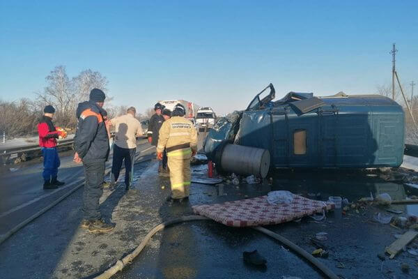 Двое взрослых и ребенок пострадали в столк­но­вении пасса­жирской и грузовой ГАЗелей на трассе М5 в Самарской области