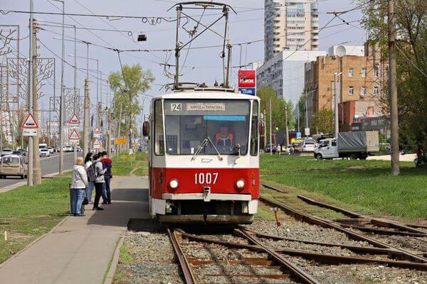 В Самаре 29 апреля начнут ремон­ти­ровать трамвайные пути на улице Ново-Садовой