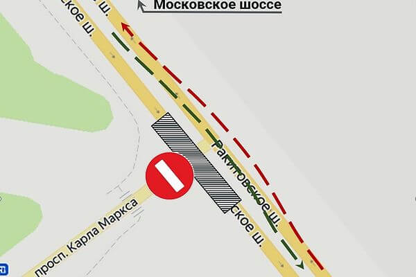 С 25 июня движение по Ракитовскому шоссе в Самаре организуют по временной схеме